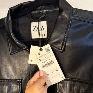 Zara NWT The work over shirt size S